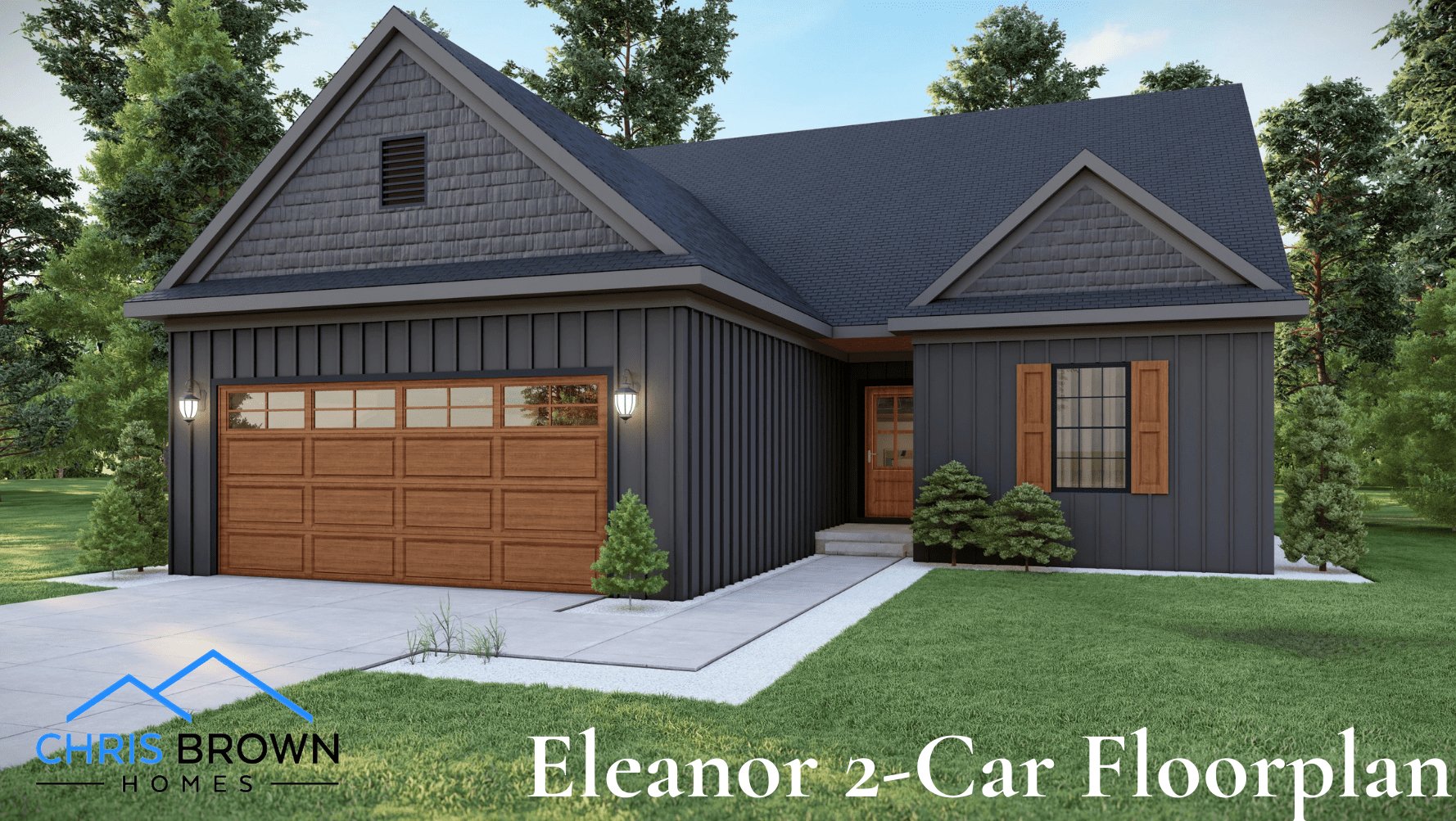 Eleanor 2 Car Garage Floorplan Drawing