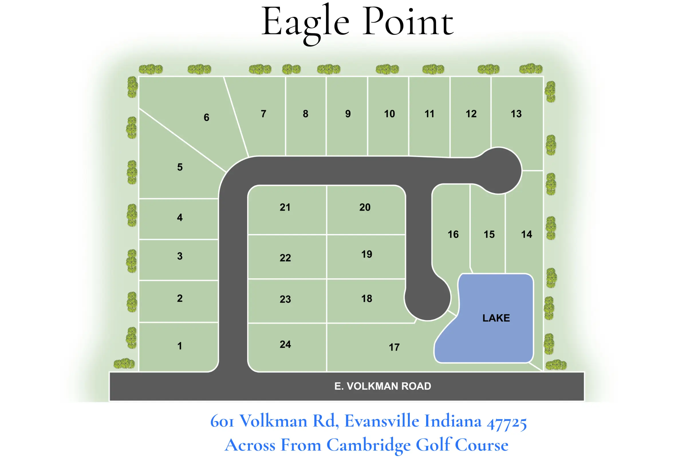 Eagle Point Lot Map